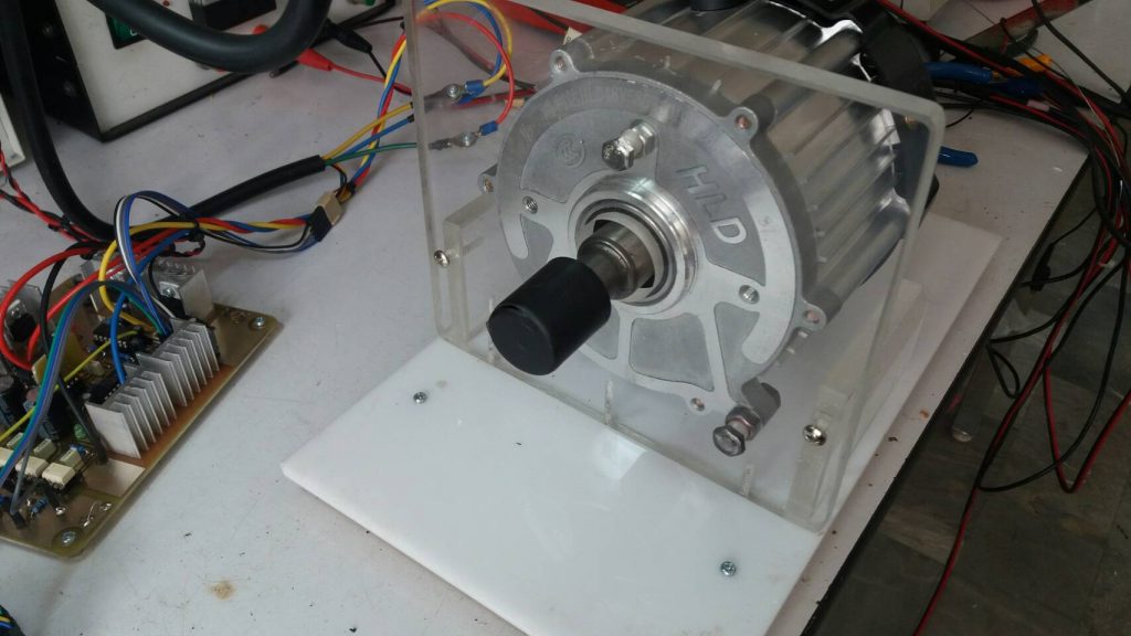 Build installation bases for BLDC motor by using acrylic sheets