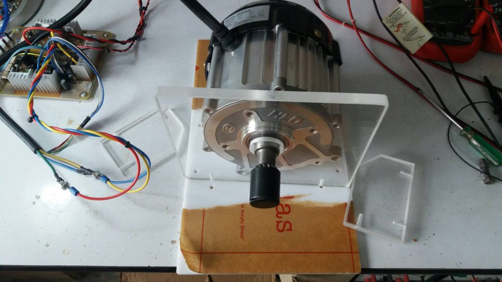 Build installation bases for BLDC motor by using acrylic sheets