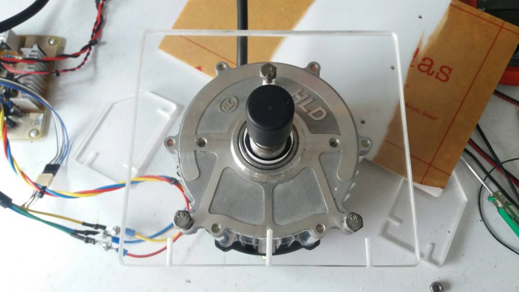 Build installation bases for BLDC motor by using acrylic sheets