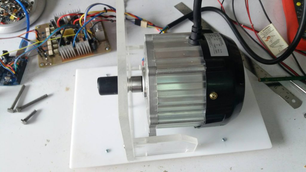 Build installation bases for BLDC motor by using acrylic sheets