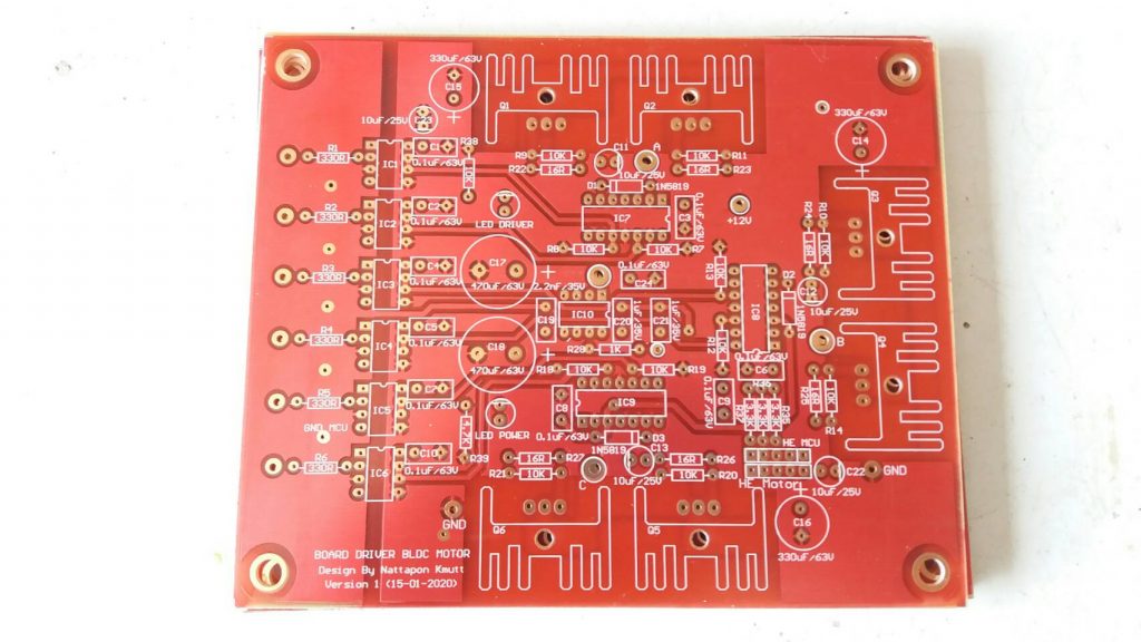 Prototype for power driver BLDC motor board