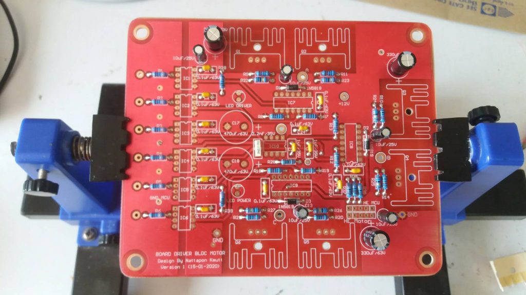 Prototype for power driver BLDC motor board