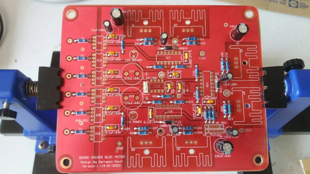 Prototype for power driver BLDC motor board