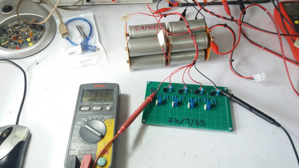 Implement Battery Balance cell 4S for LiFePO4 Battery
