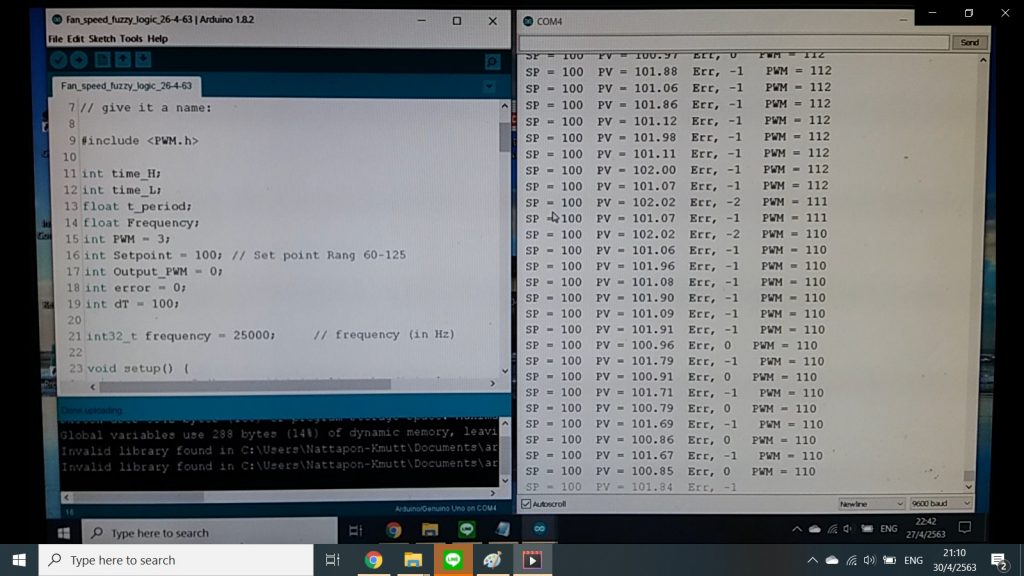 Fan speed using Fuzzy logic controller based on Arduino UNO