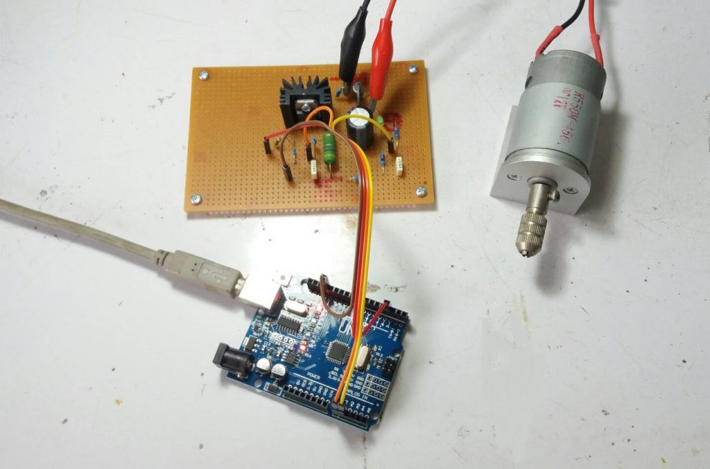 DC motor speed control Using Back-EMF