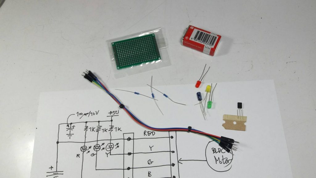 Hall effect sensor tester for BLDC Motor