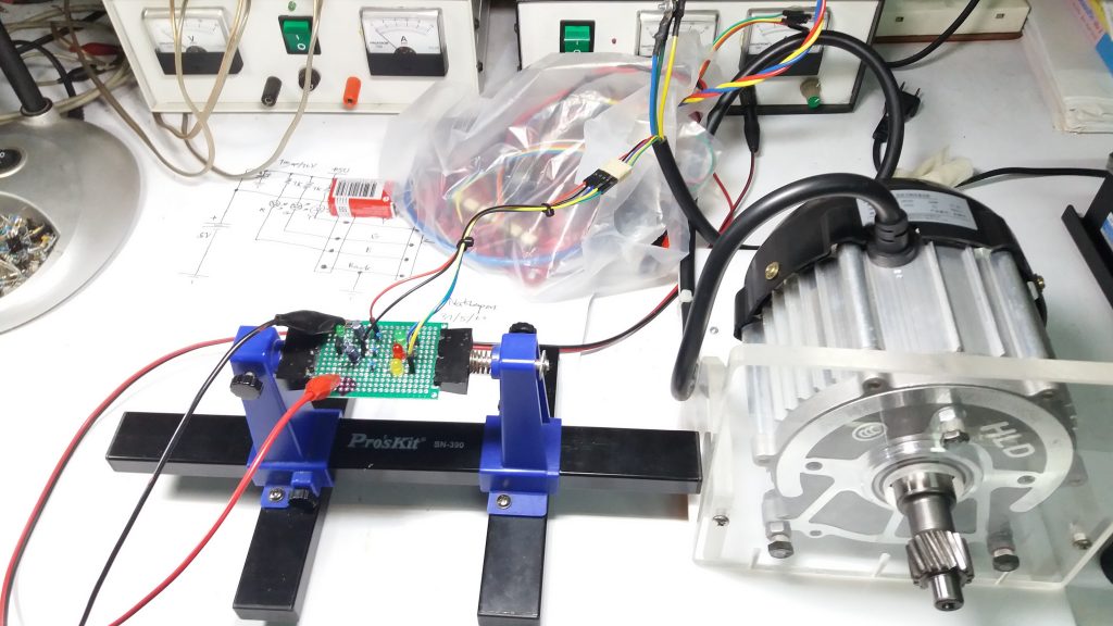 Hall effect sensor tester for BLDC Motor