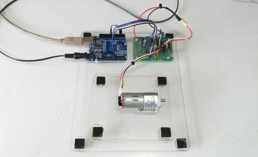 Speed control DC motor and rotary encoder with PID Control