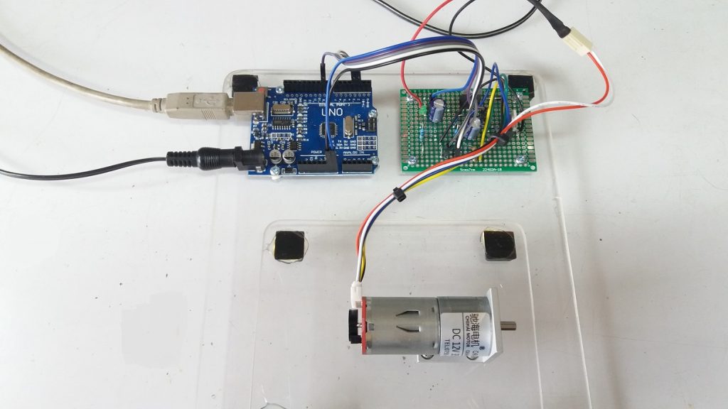 Speed control DC motor and rotary encoder with PID Control