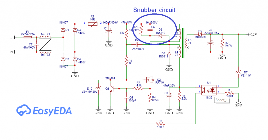 Flyback SMPSU 