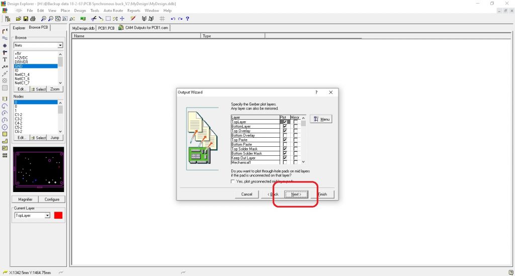 Generate PCB Gerber files form Protel 99SE