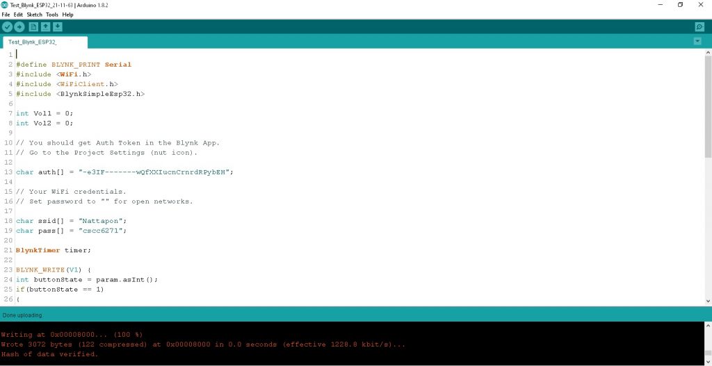 Easy Blynk Application Control by NodeMCU ESP32 Devkit