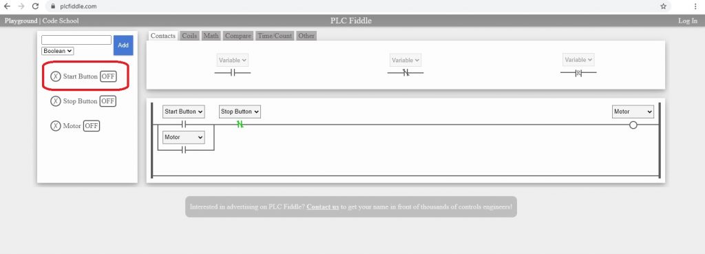 Basic PLC simulator Online