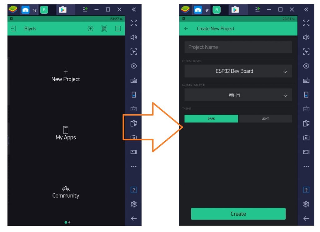 Easy Blynk Application Control by NodeMCU ESP32 Devkit