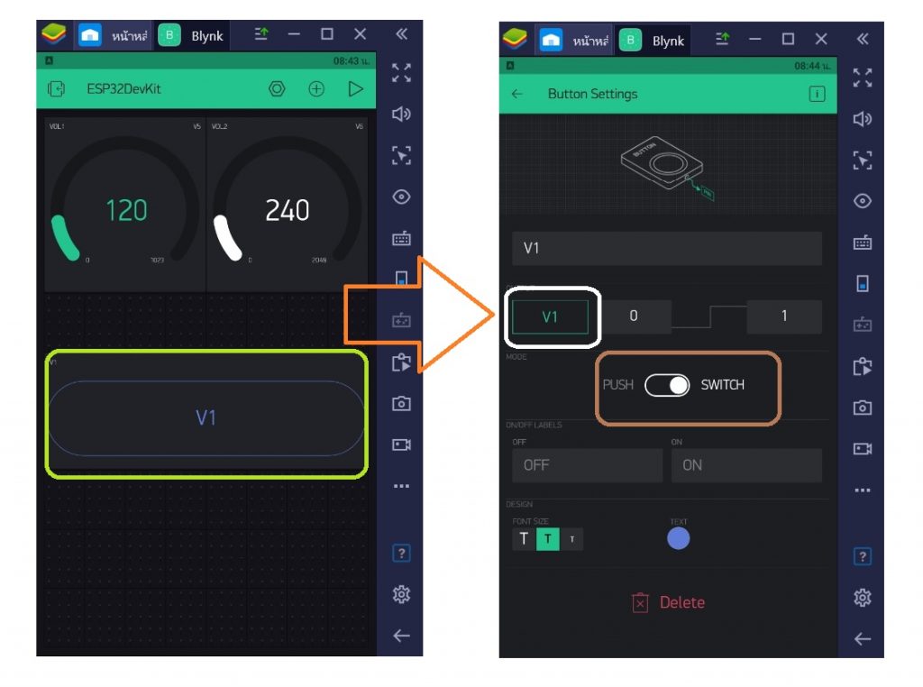 Easy Blynk Application Control by NodeMCU ESP32 Devkit