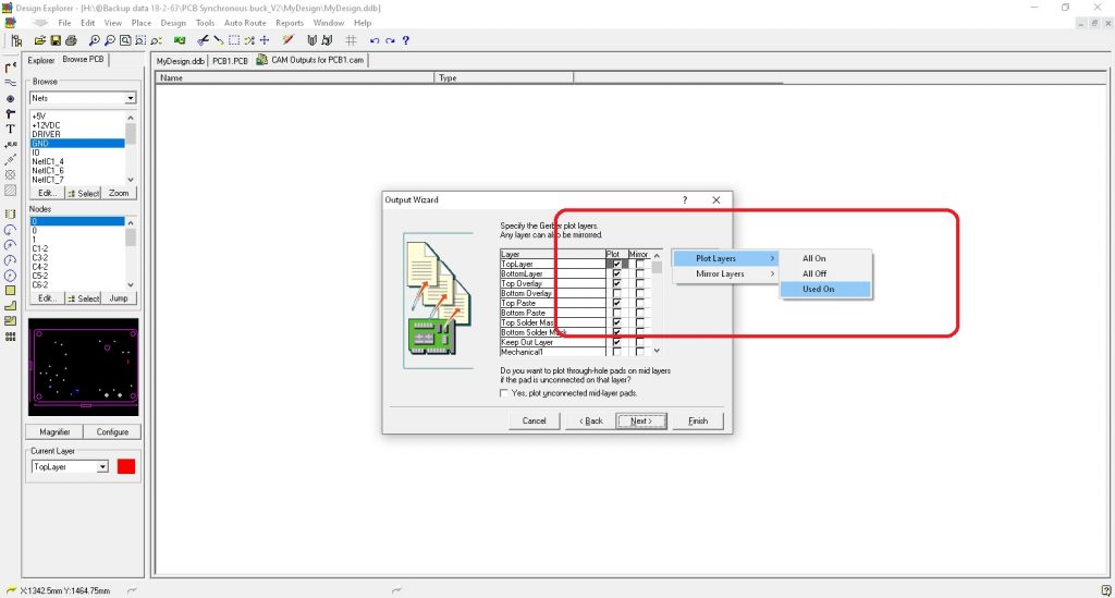 Generate PCB Gerber files form Protel 99SE