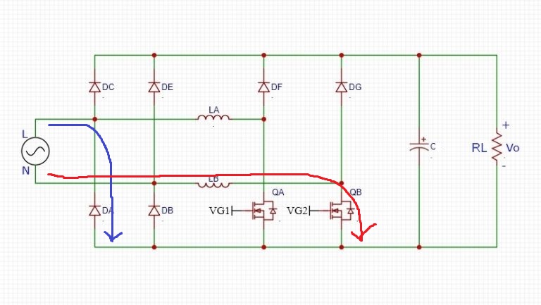 Bridgeless-PFC Topologies Boost converter