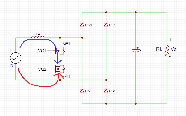 Bridgeless-PFC Topologies Boost converter