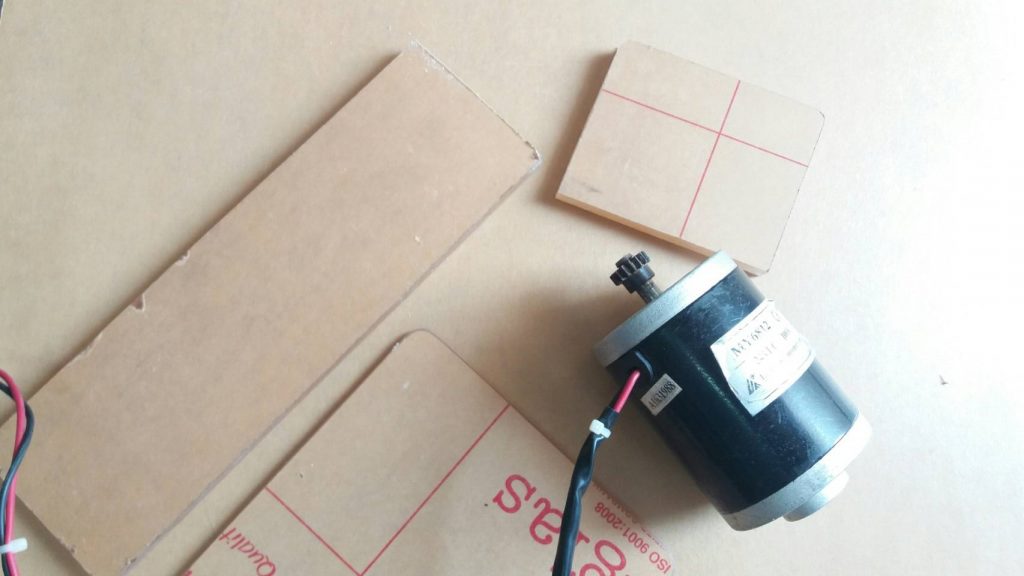 Build a DC motor mounting base for Experiment