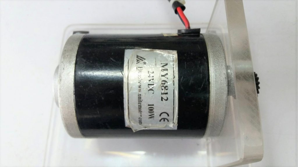 Build a DC motor mounting base for Experiment