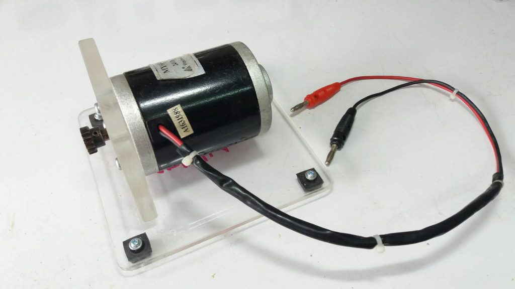 Build a DC motor mounting base for Experiment