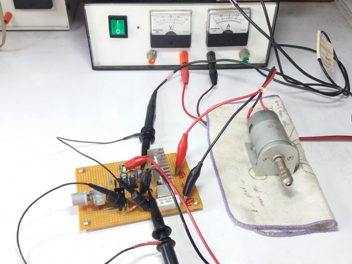 Simple DC Motor speed control by IR2153