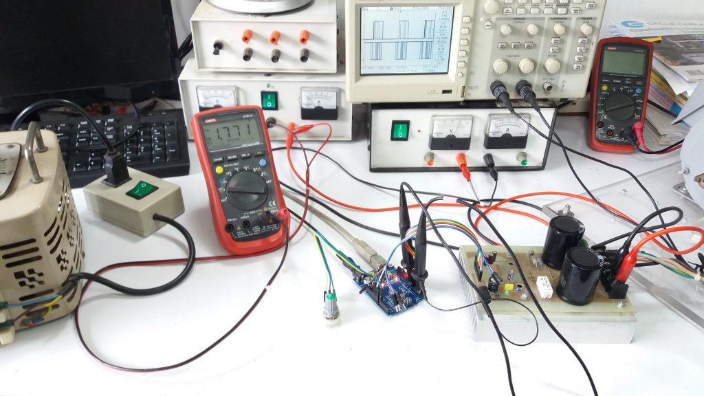 Arduino Code for 3 Phase Inverter Driven by SVPWM Method