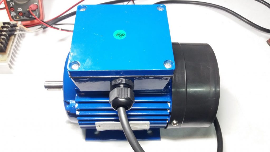 Inside and test 3 phase induction motor 2810rpm 0.5HP