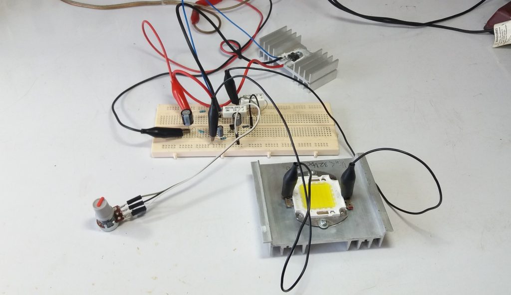 Simple Power LED driver CC and CV By LM317T