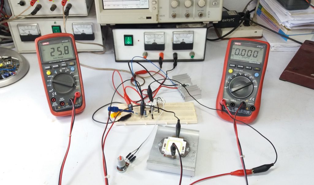 Simple Power LED driver CC and CV By LM317T