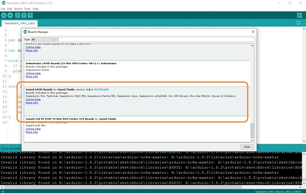 Getting started with Seeeduino XIAO Microcontroller