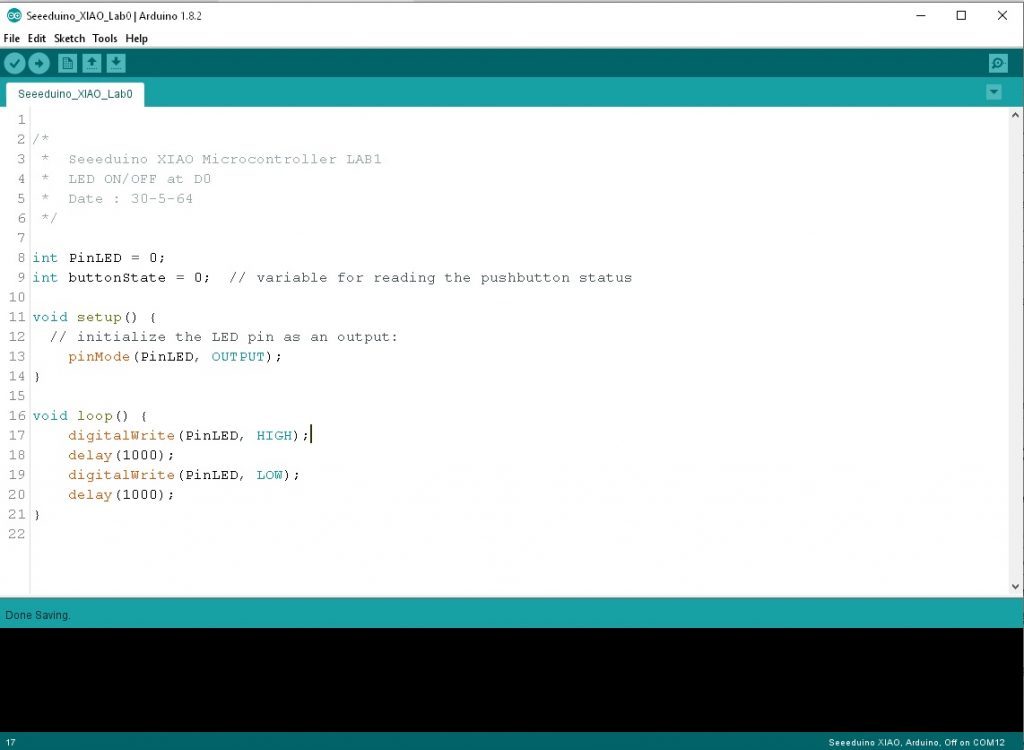 Seeeduino XIAO Microcontroller