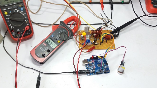 Simple Arduino UNO Control Half-Bridge Inverter for Induction Heater