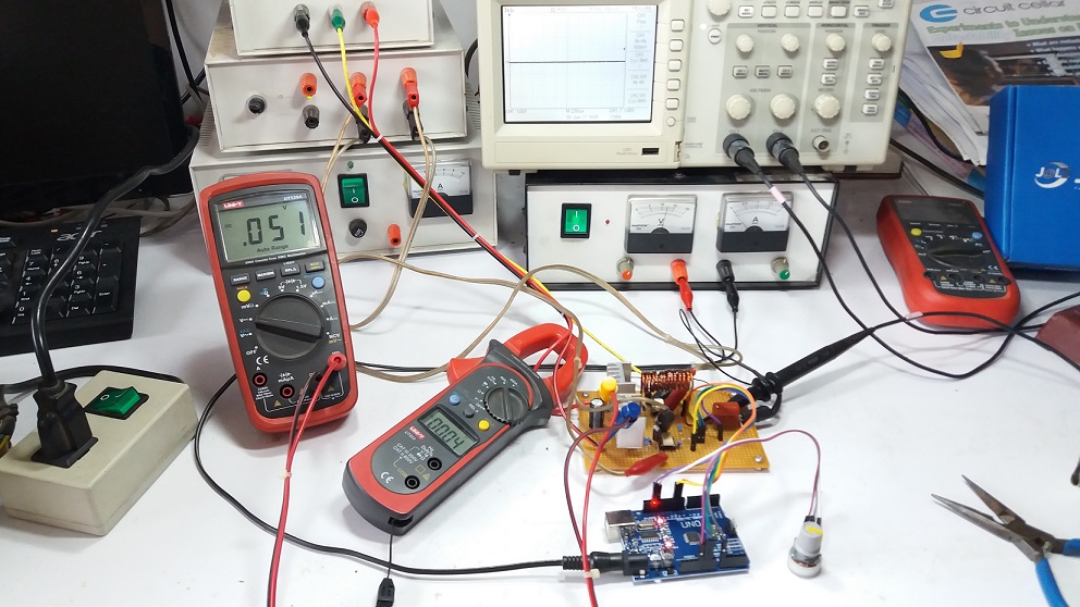 Simple Arduino UNO Control Half-Bridge Inverter for Induction Heater