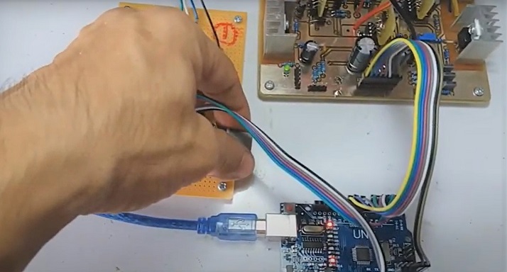 BLDC Motor speed control from washing machine by Arduino UNO