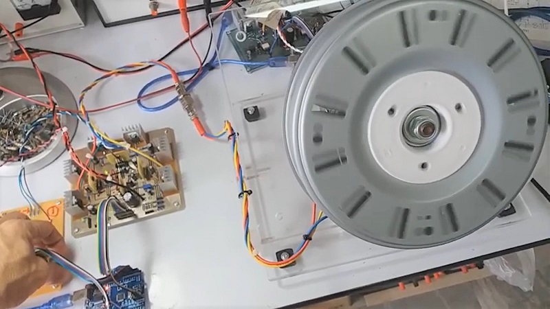 BLDC Motor speed control from washing machine by Arduino UNO
