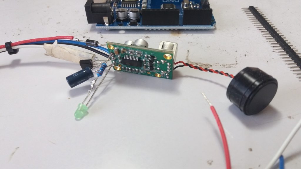 SRM400 Sonar Ranging Module Controlled by Arduino UNO