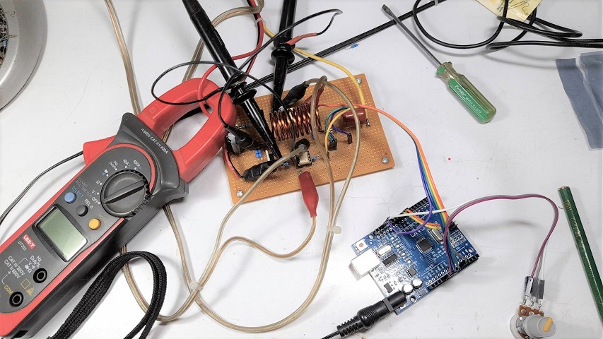 Simple Arduino UNO Control Half-Bridge Inverter for Induction Heater