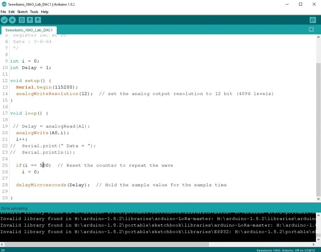 Seeeduino XIAO Microcontroller (LAB4)