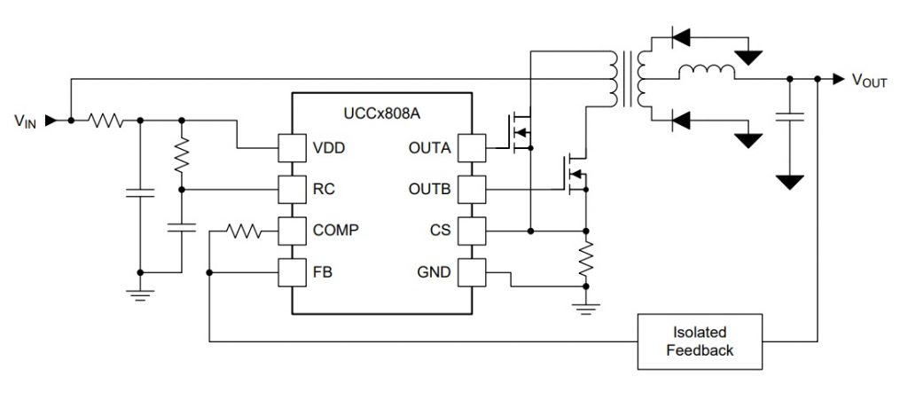 UCC3808 Current mode PWM Controllers