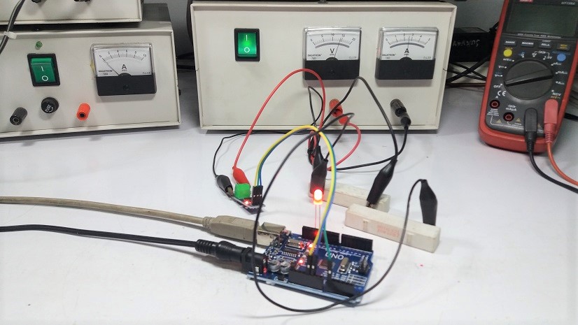 DC Current Sensor By using ACS712 Hall Effect