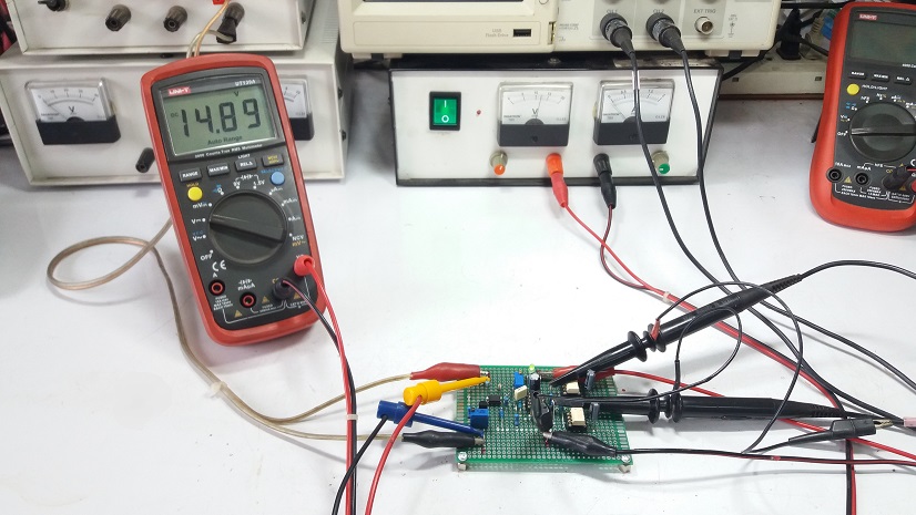 Prototype Board UCC3808 Current mode PWM Controller