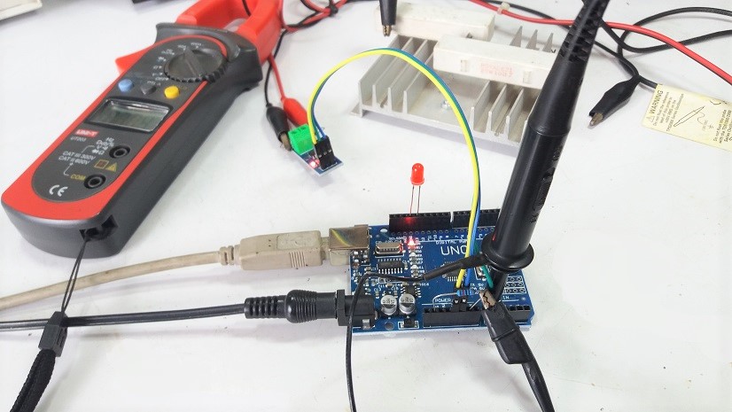 AC Current Sensor By using ACS712 Hall Effect