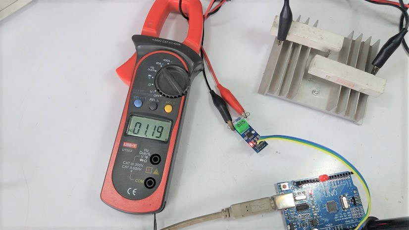 AC Current Sensor By using ACS712 Hall Effect