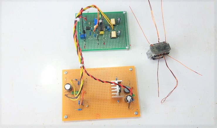 Mini Push-Pull Converter Board for UCC3808 PWM Controller