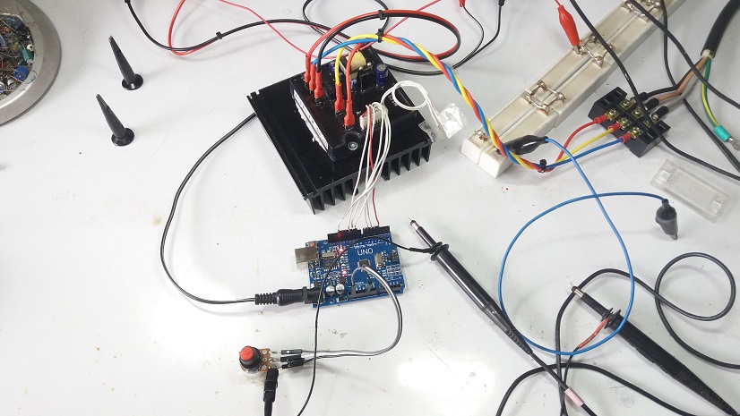 Arduino Speed Control 3 Phase Induction Motor by TM-35