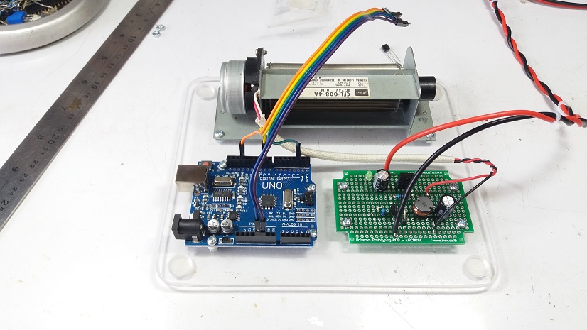 Experiment board DC Motor Speed Control with Arduino UNO