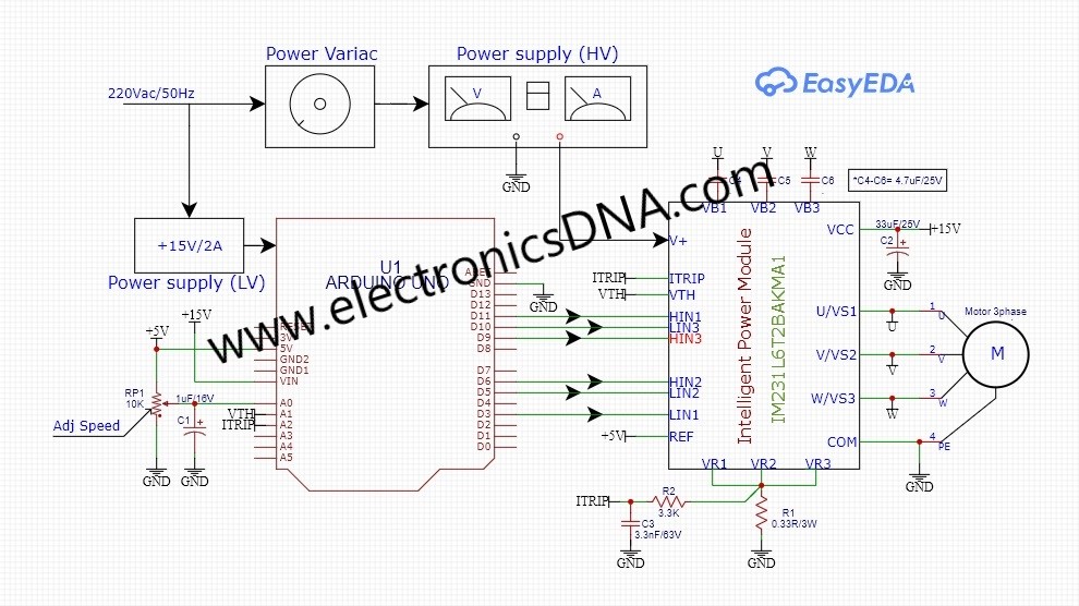 Tiny Prototype for 3-phase Intelligent Power Module