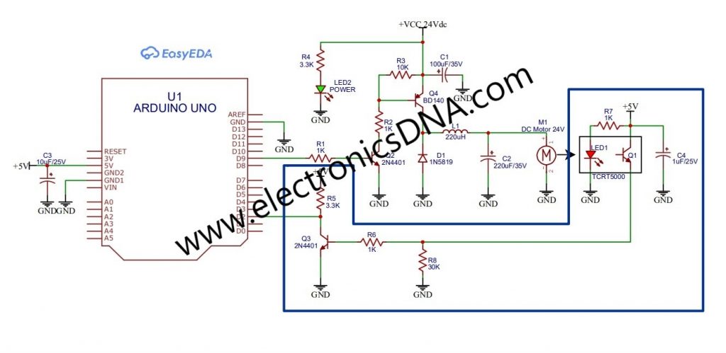 Build the Simple Tachometer Sensor for Control Speed DC motor